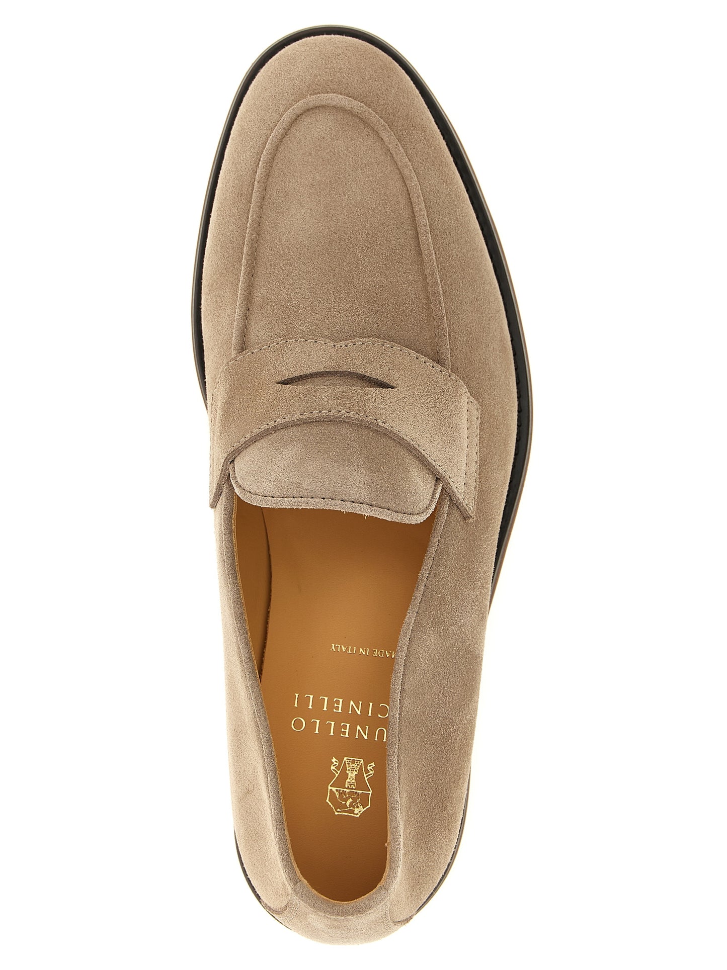 Brunello Cucinelli Gray 'Slip-On' Loafers grau