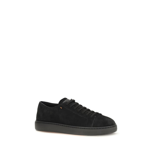 Santoni Black 'Low Top' Sneakers schwarz