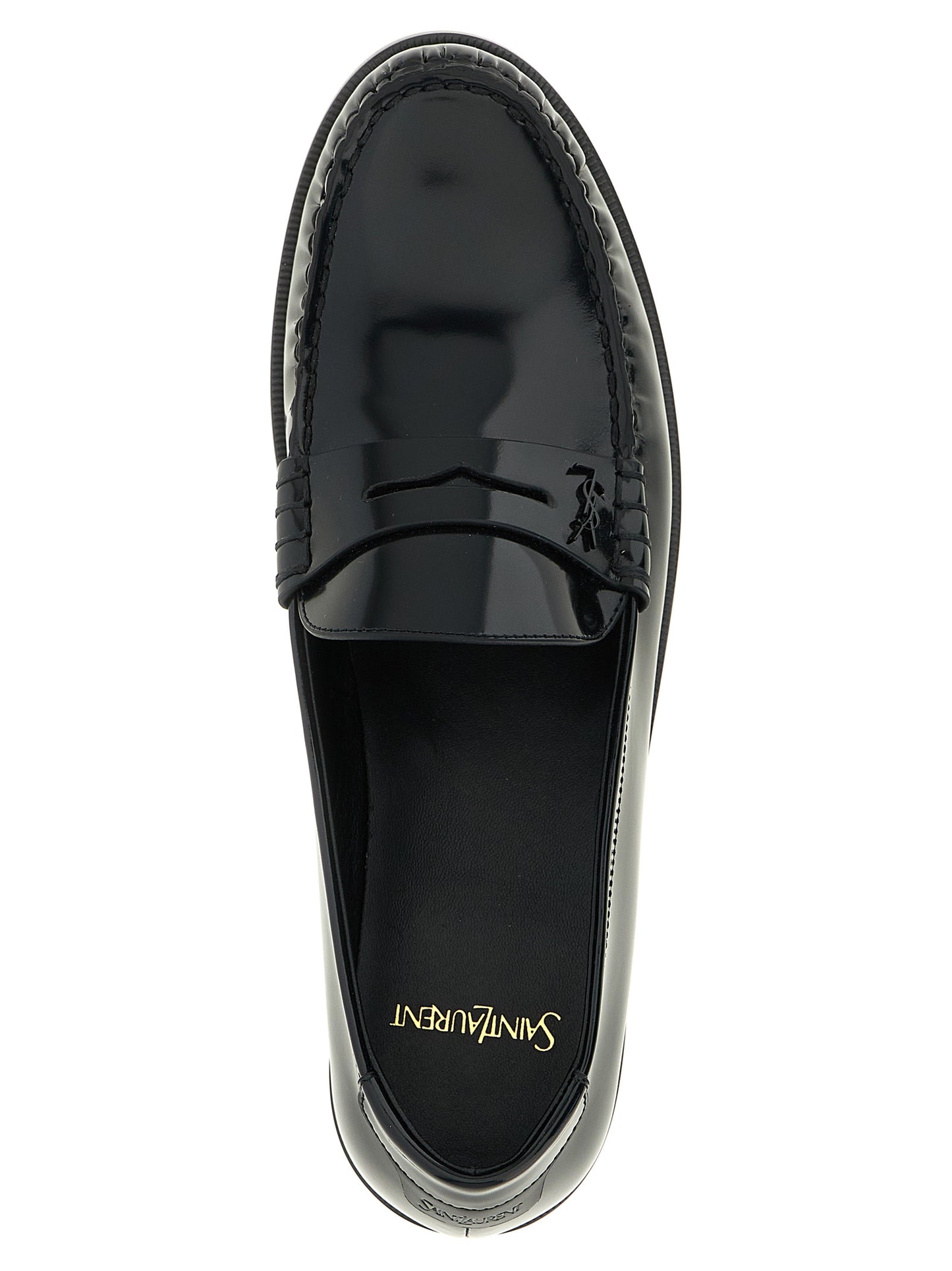 Saint Laurent Black 'Le Loafer' Loafers Curated Luxury Accessories by Orvyn
