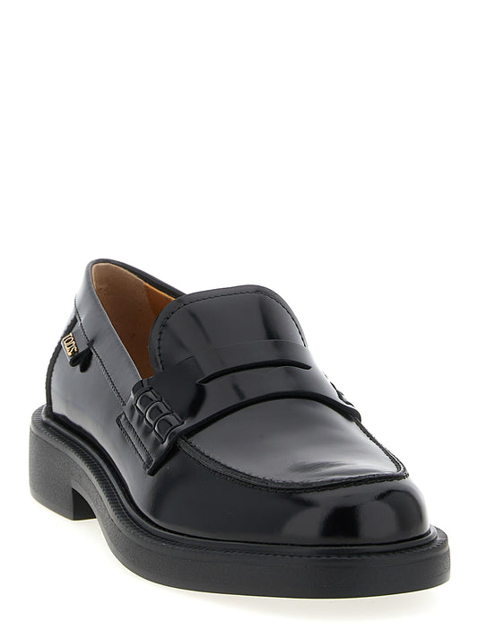 Tod's Black 'Gomma 20L' Mini Loafers schwarz