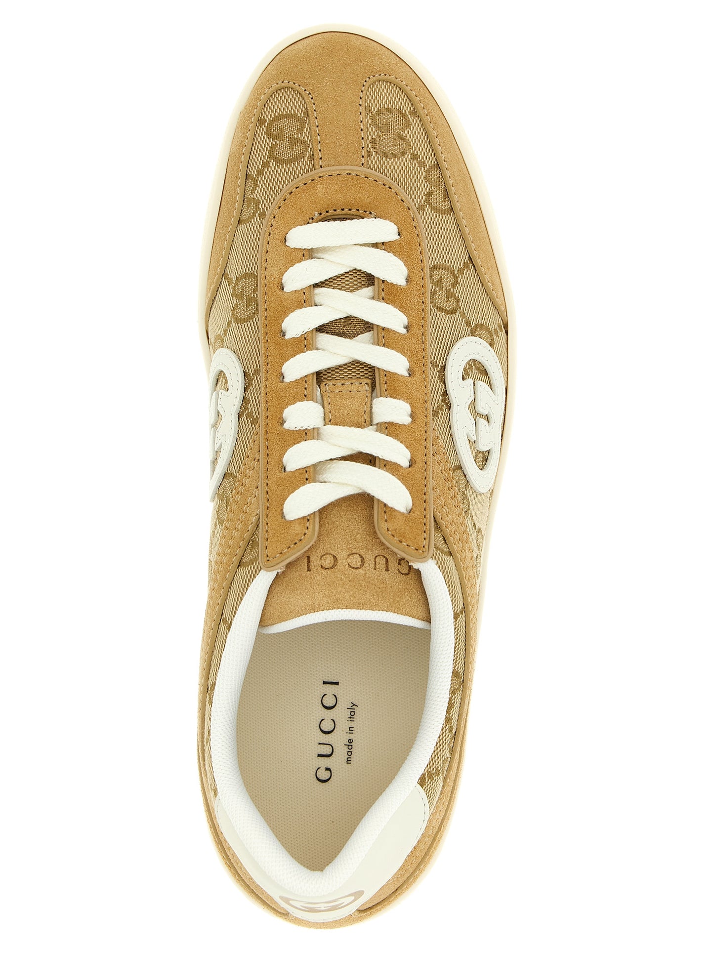 Gucci Beige 'G75' Sneakers