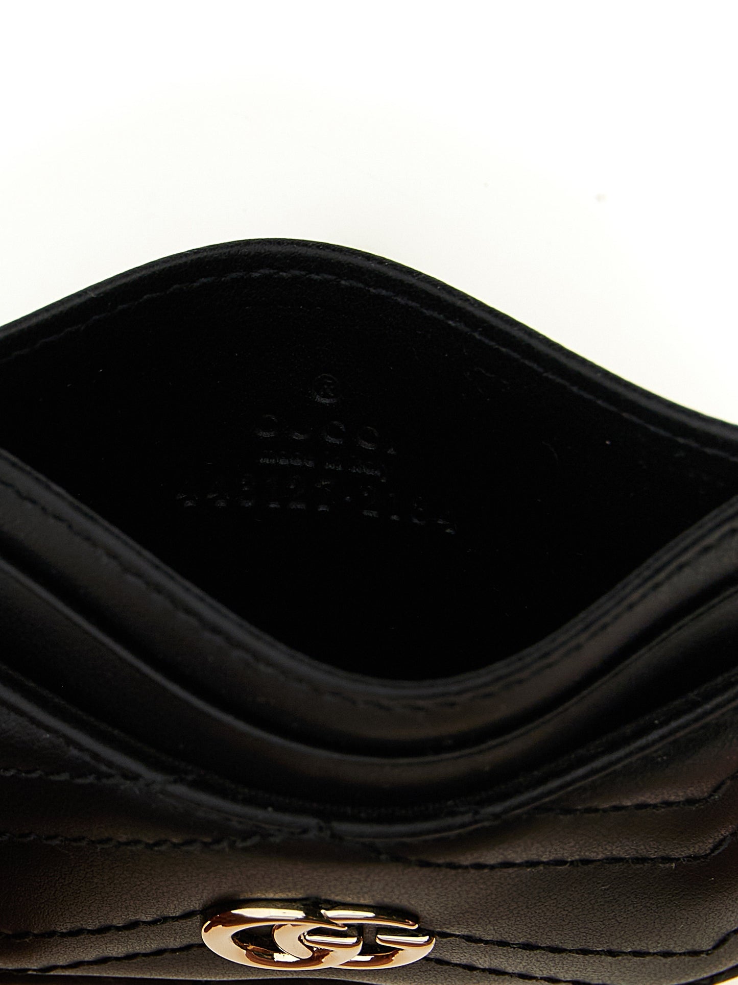 Gucci Black 'Doppia G' Card Holder schwarz
