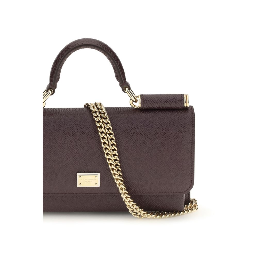 Dolce & Gabbana Brown Micro Shoulder Bag braun