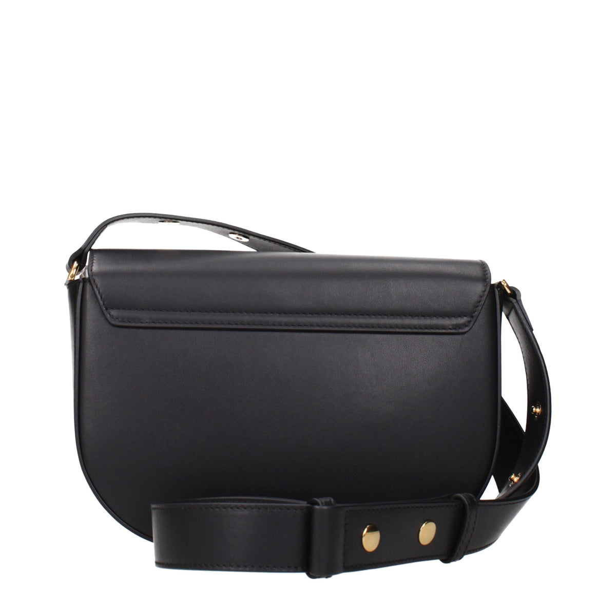 Versace Black Leather Crossbody Bag schwarz
