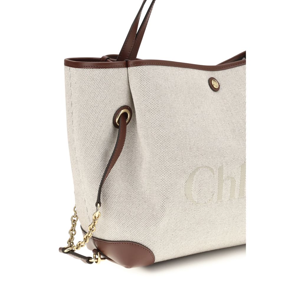 Chloé Beige 'Bucket' Oversized Shoulder Bag