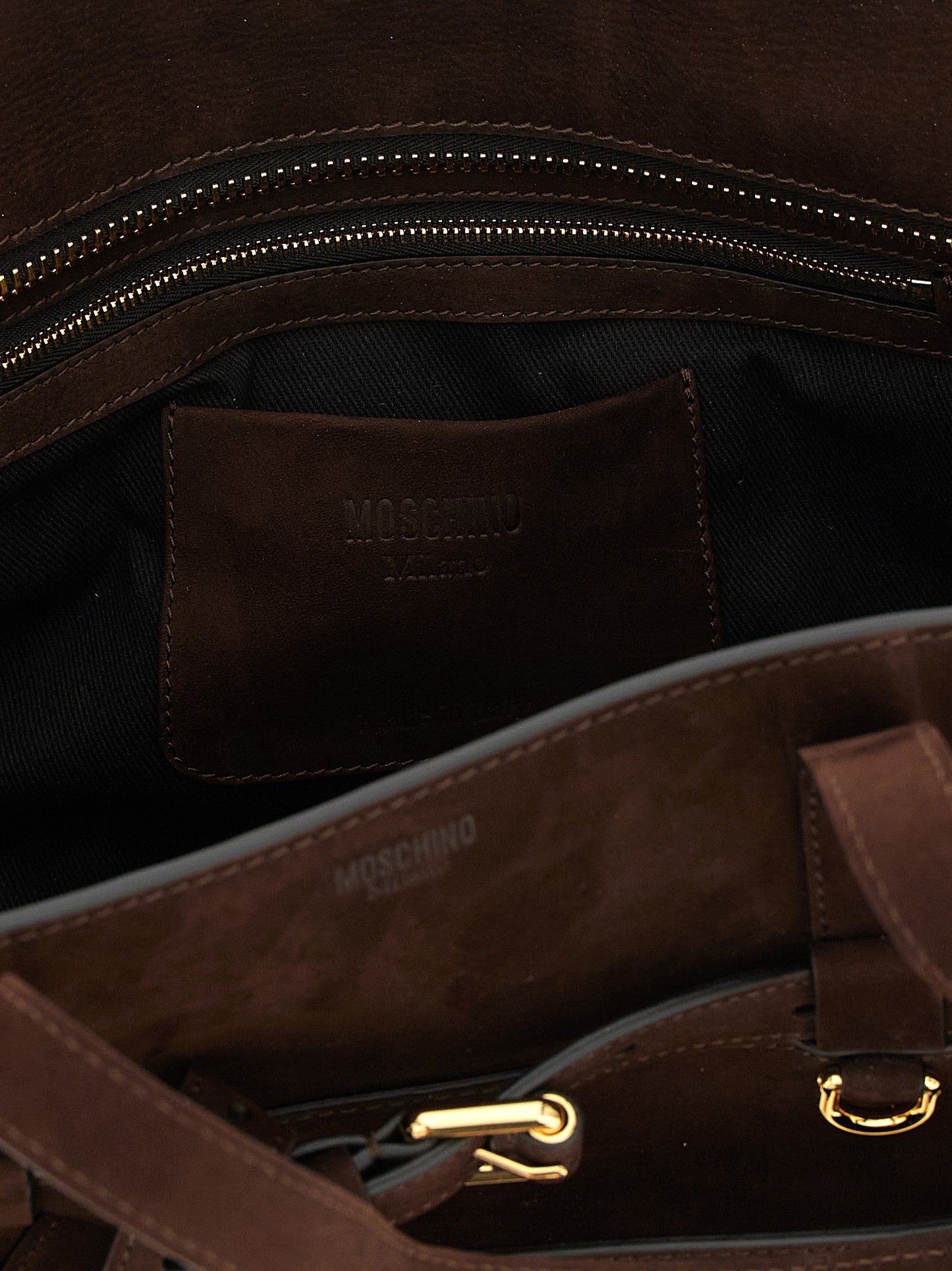 Moschino Brown 'Tie Me' Handbag braun