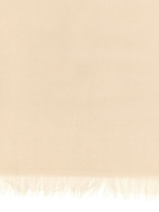 Brunello Cucinelli Beige Cashmere Scarf