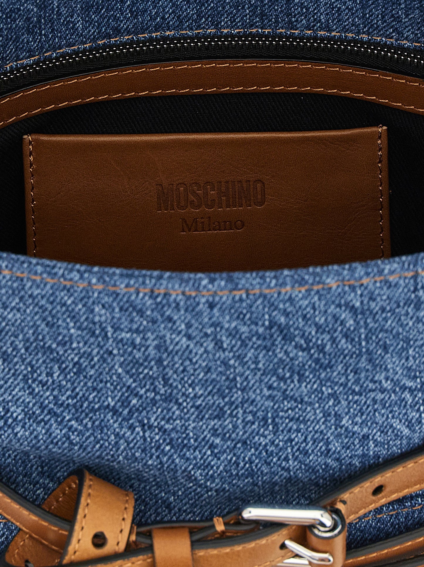 Moschino Blue 'Tie Me' Handbag blau