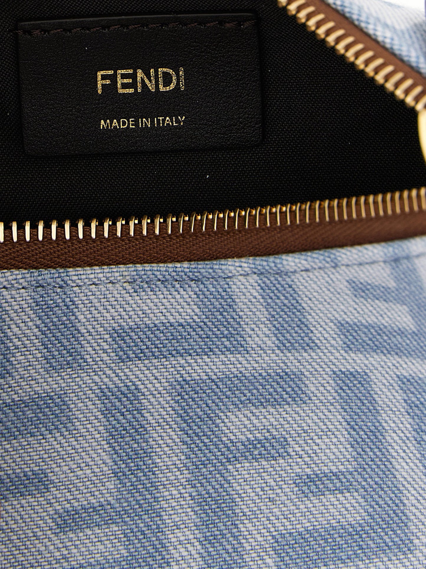 Fendi Blue 'Fendigraphy' Mini Handbag blau