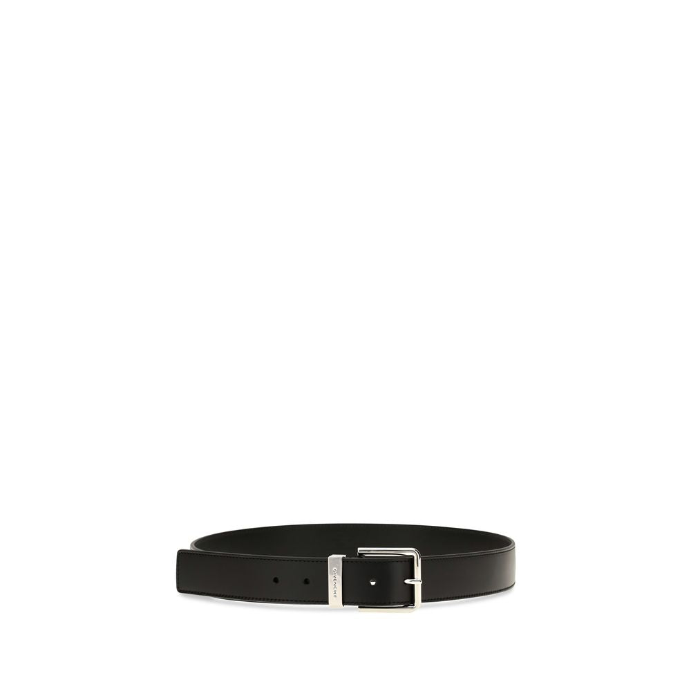 Givenchy Black Gentlemen Leather Belt schwarz
