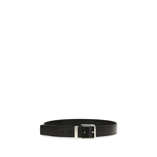 Givenchy Black Gentlemen Leather Belt schwarz