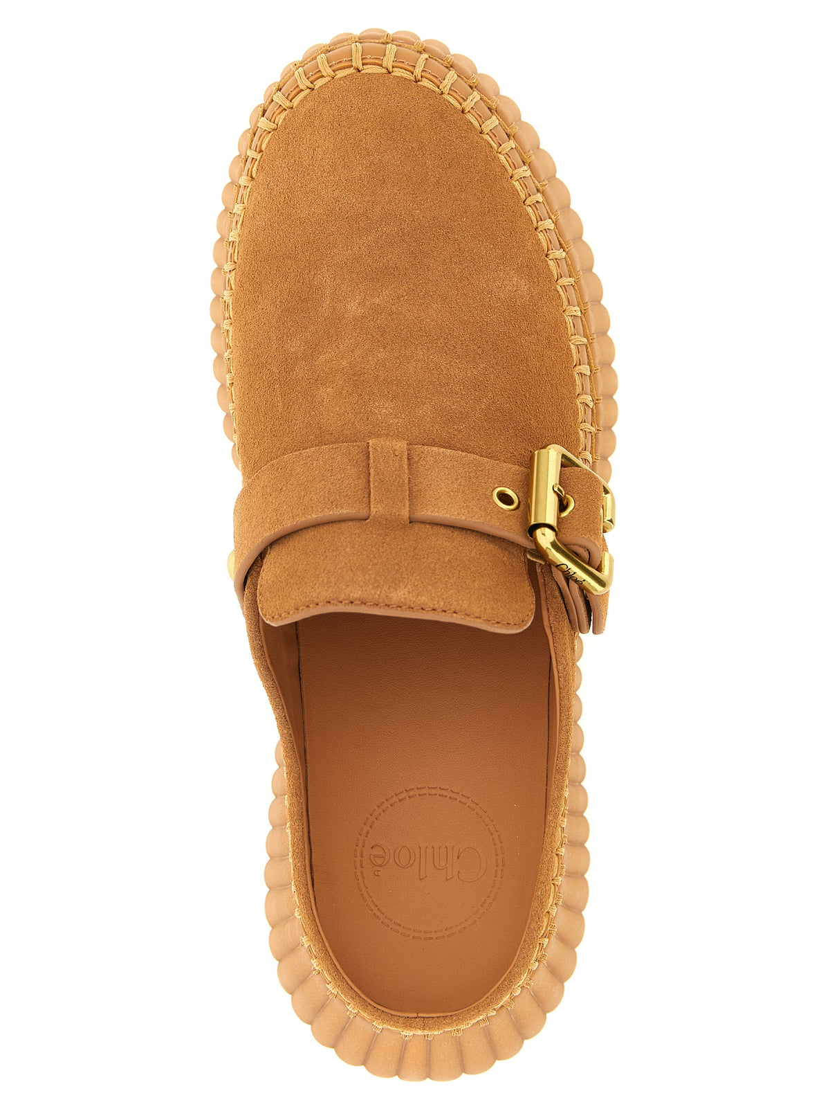 Chloé Beige 'Slip-On Platform' Sandals