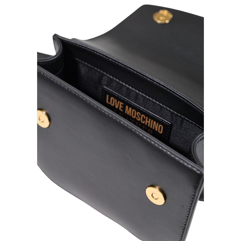 Love Moschino Black Polyester Handbag schwarz