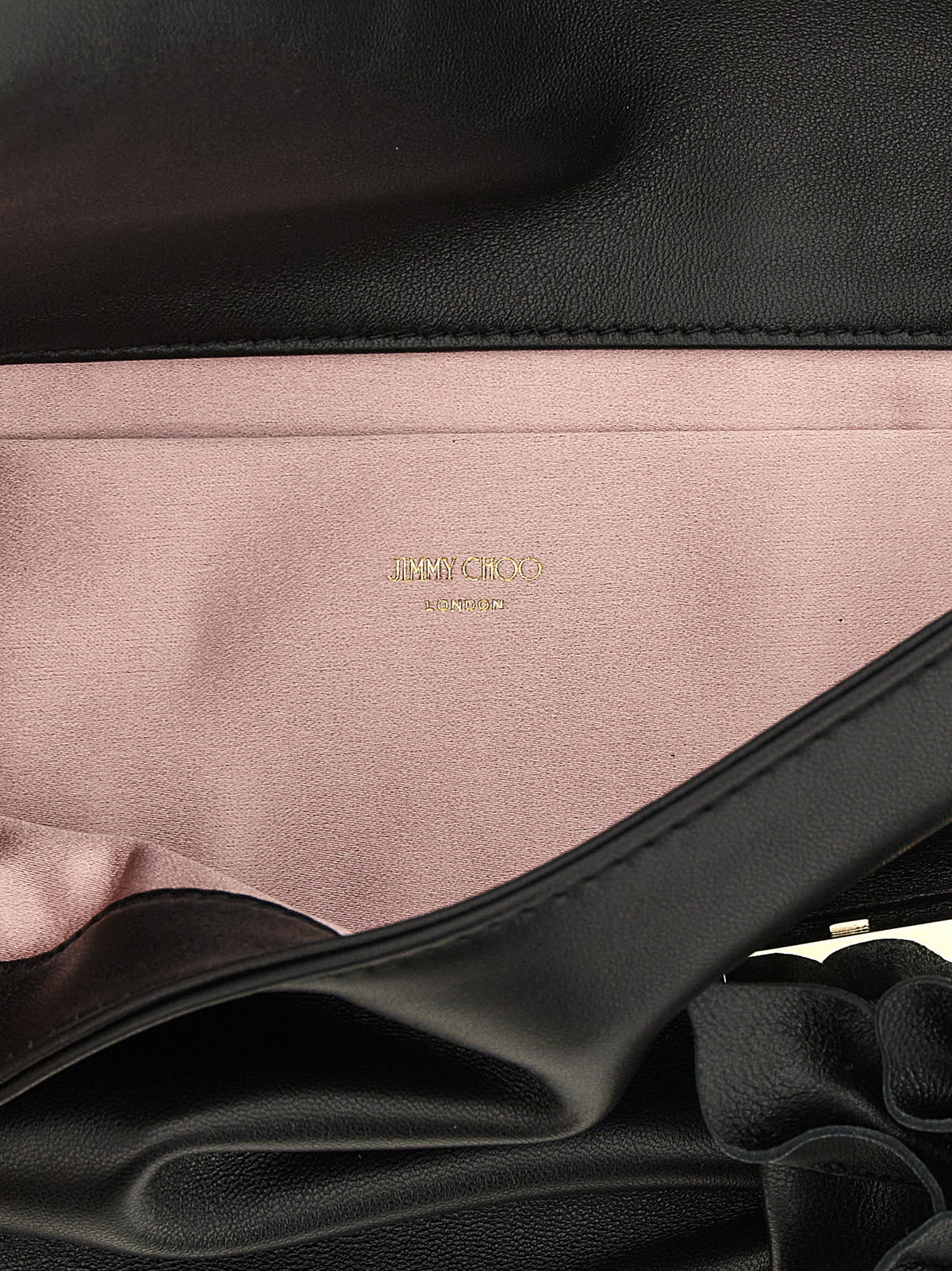 Jimmy Choo Black 'Zandra' Clutch schwarz