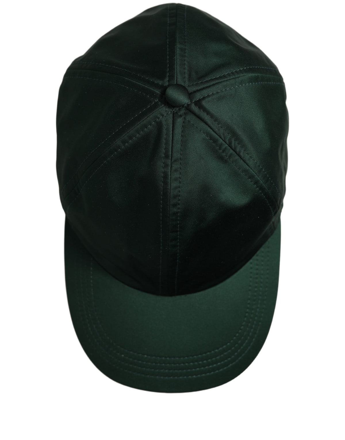 Dolce & Gabbana Men Deep Green Cotton Baseball Cap 6 Panels Hat grun