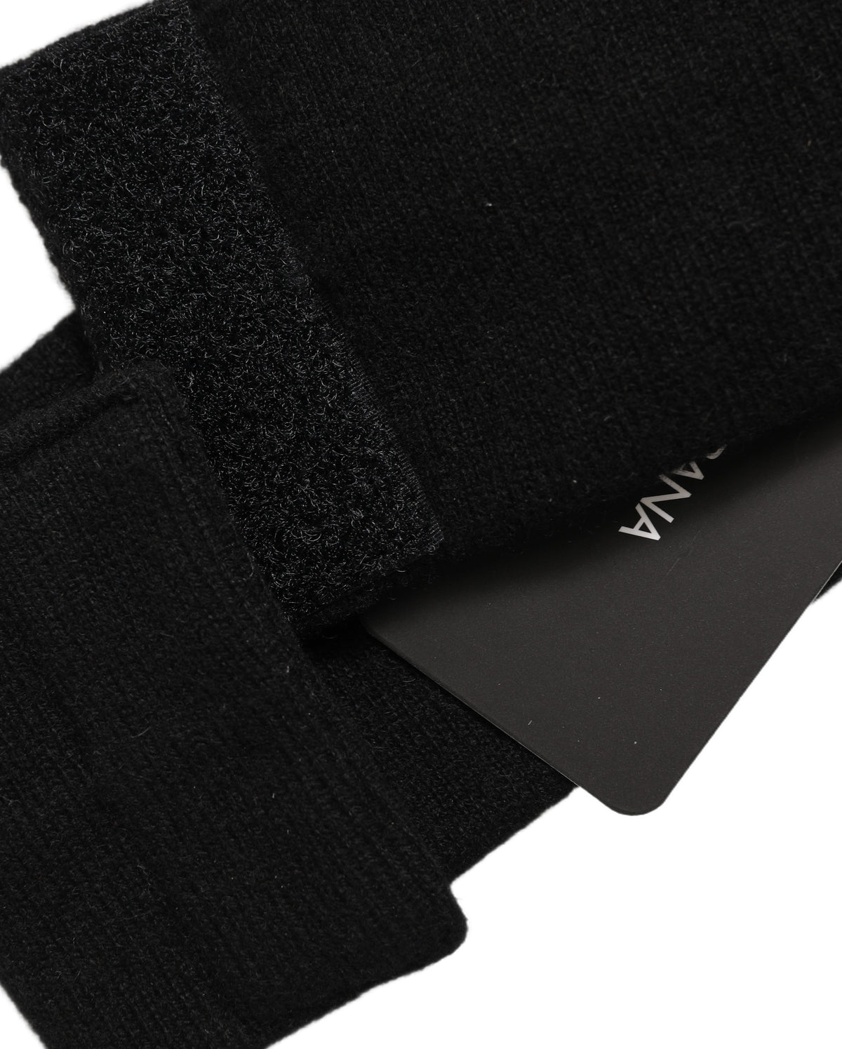 Dolce & Gabbana Men Black Cashmere Knitted Logo Head Band One Size schwarz