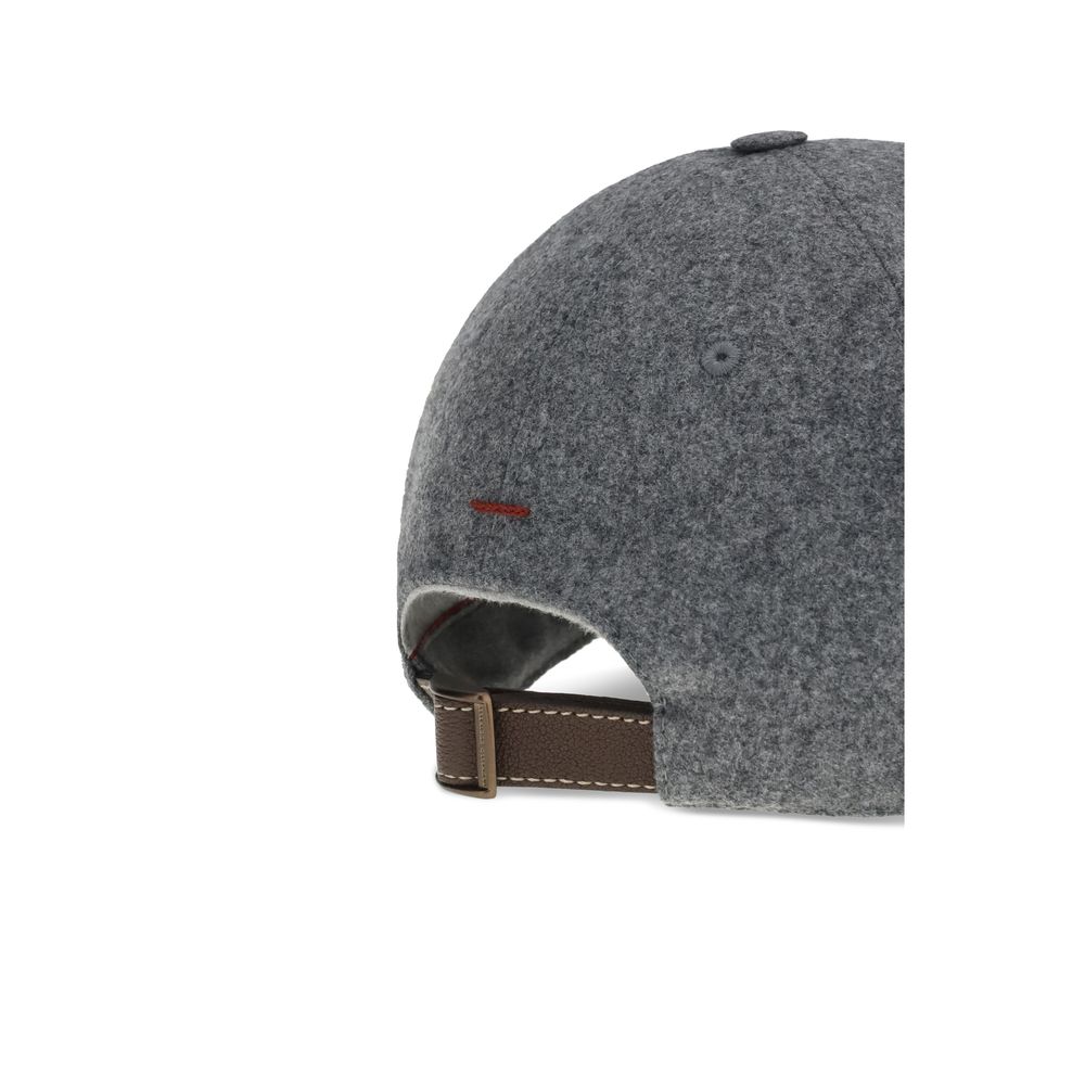 Brunello Cucinelli Gray Baseball Hat grau
