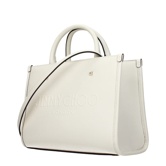Jimmy Choo White Leather Handbag weiss