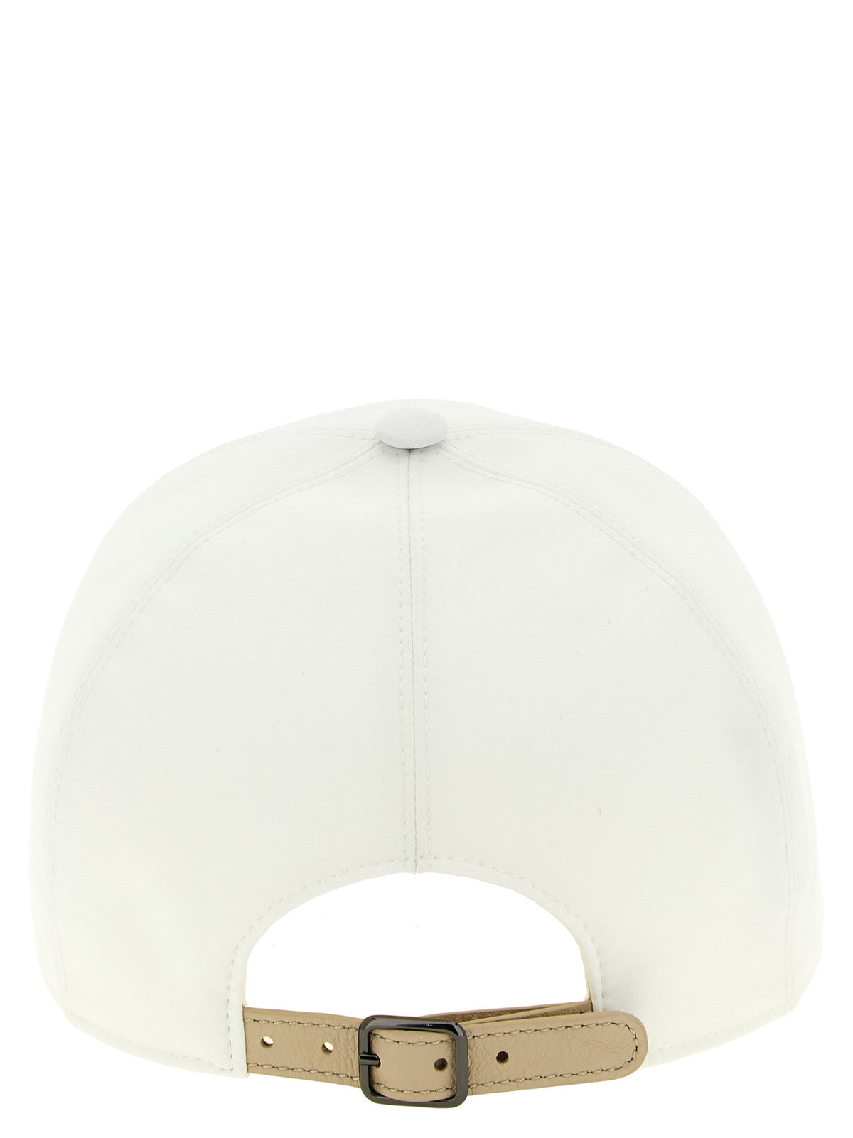 Brunello Cucinelli White Polyester Cap (Baseball Hat) weiss
