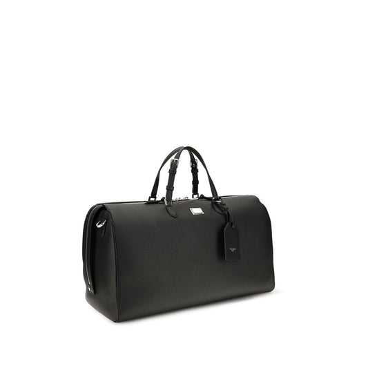 Dolce & Gabbana Black Leather Luggage And Travel schwarz
