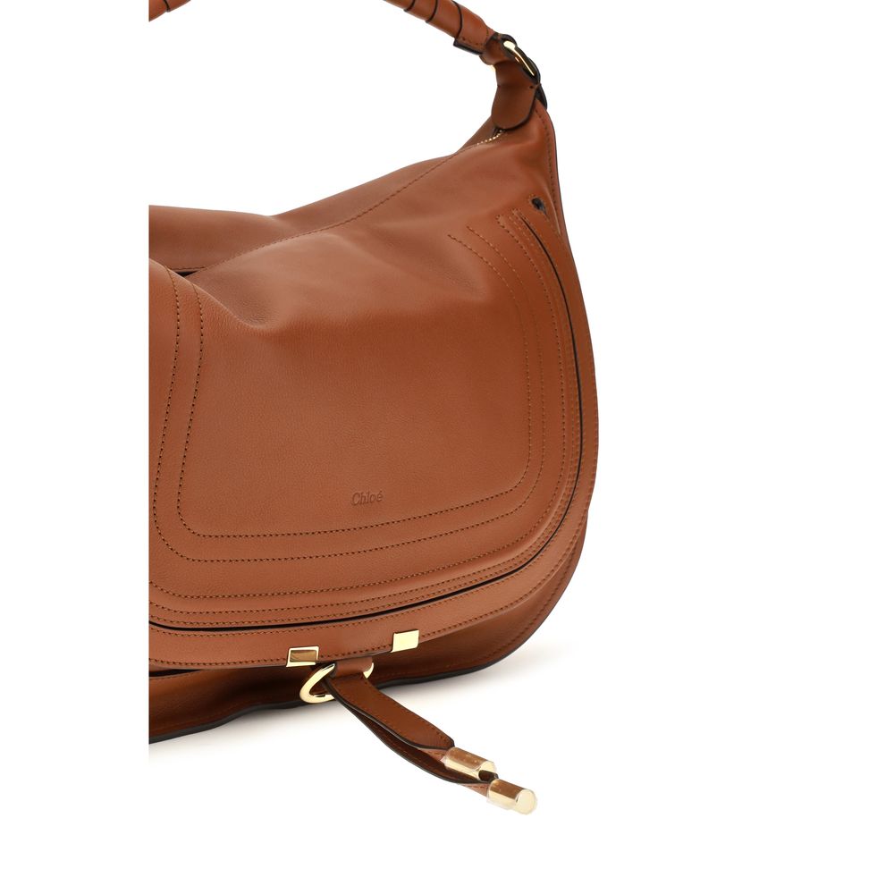 Chloé Brown 'Marcie' Mini Shoulder Bag braun