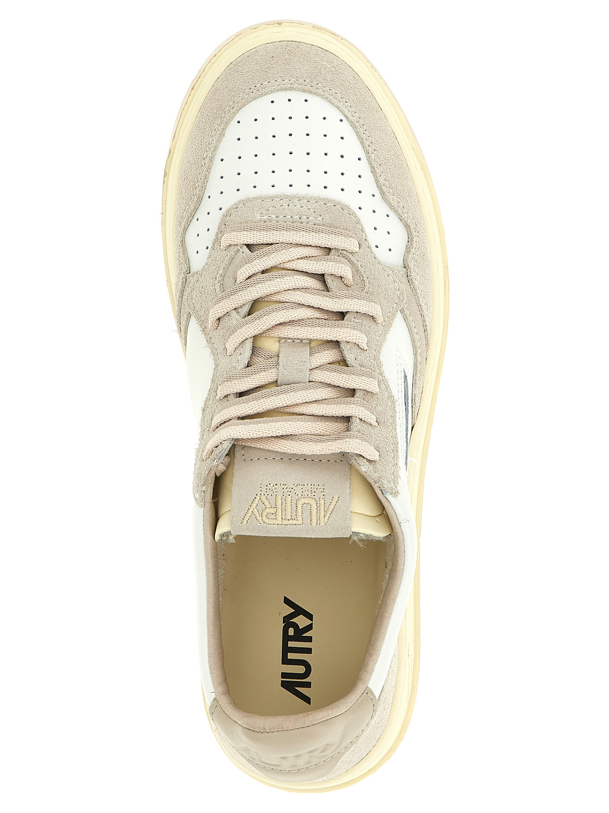 Autry Gray Cowhide Low Top Sneakers grau