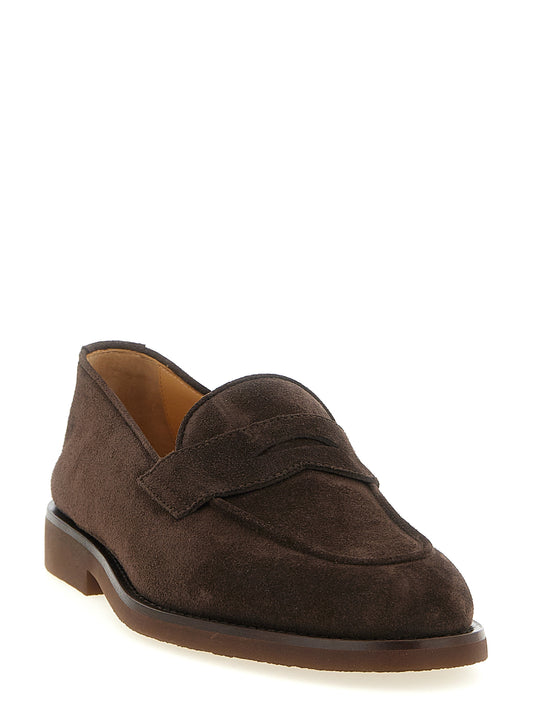 Brunello Cucinelli Brown 'Penny' Loafers braun