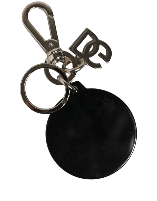 Dolce & Gabbana Black Kaisen Satoru Gojo Charm Metal Keychain Keyring schwarz