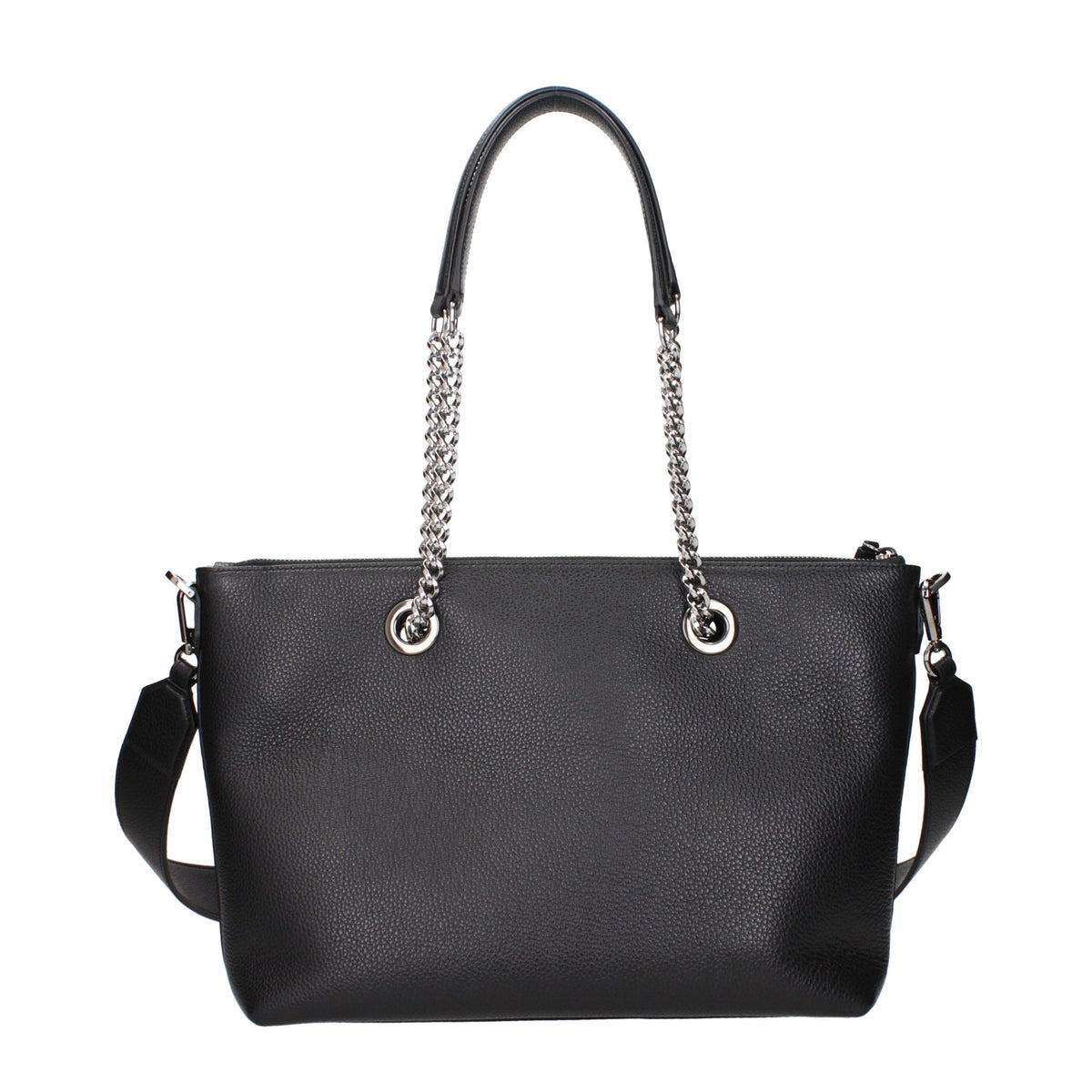 Jimmy Choo Black Leather Shoulder Bag schwarz
