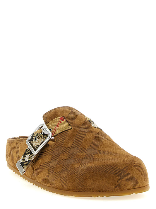 Burberry Brown 'Slip-On' Clogs braun