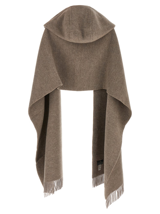 Brunello Cucinelli Brown Wool Scarf braun