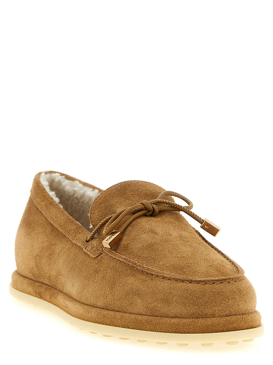 Tod's Beige 'Slip-On' Loafers
