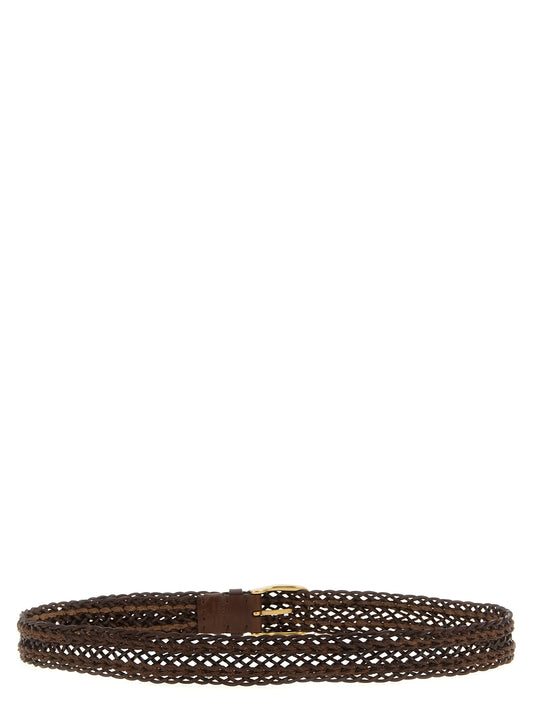 Brunello Cucinelli Brown Calfskin Belt braun