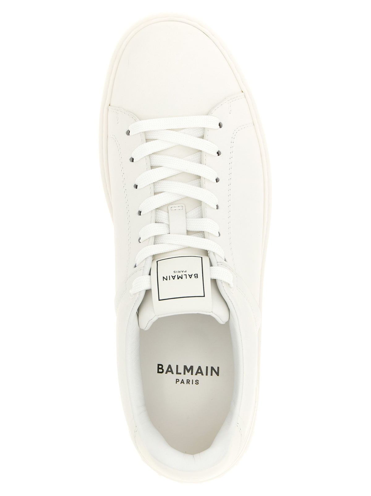 Balmain White 'B-Court' Mini Sneakers weiss