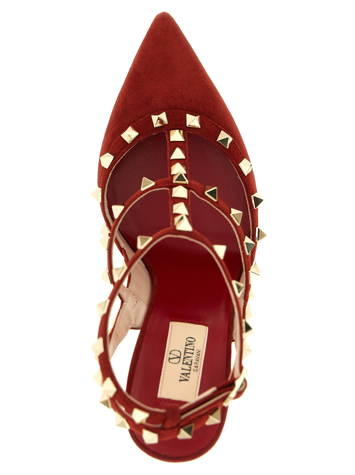 Valentino Garavani Red 'Rockstud' Pumps rot