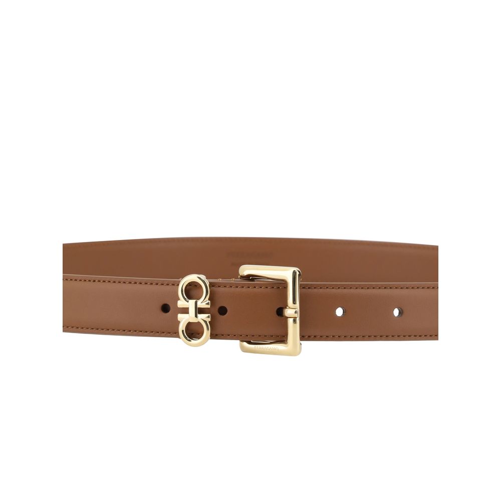Ferragamo Brown Leather Belt braun