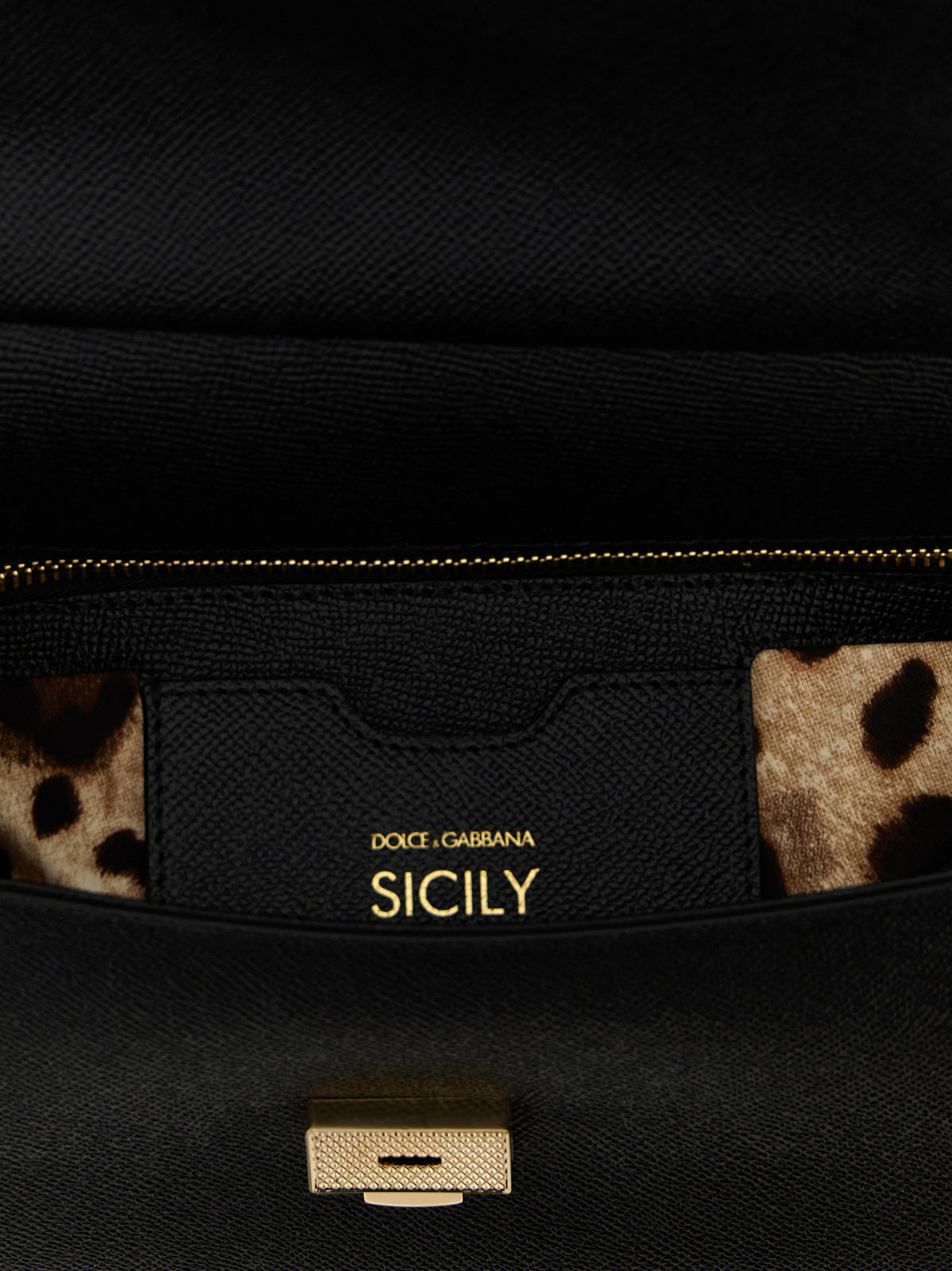 Dolce & Gabbana Black 'Sicily' Large Handbag schwarz