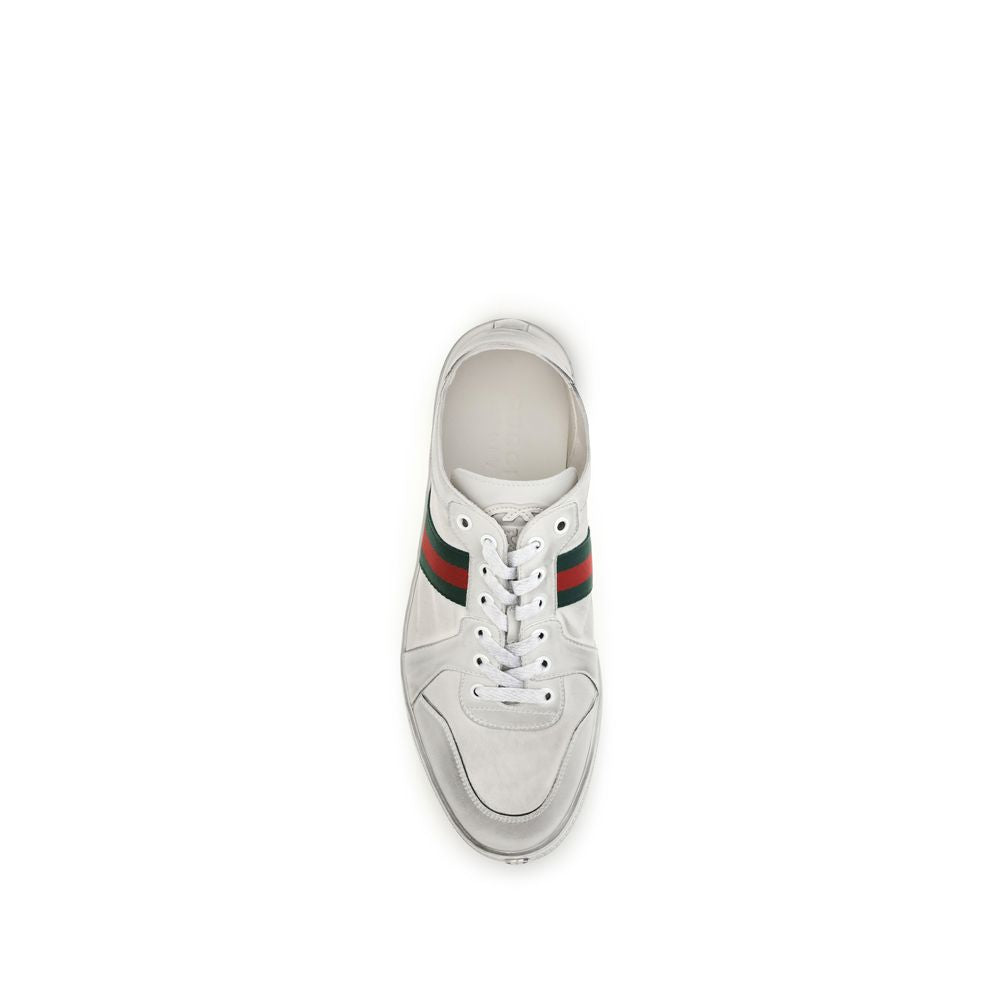 Gucci White 'Low Top' Sneakers weiss