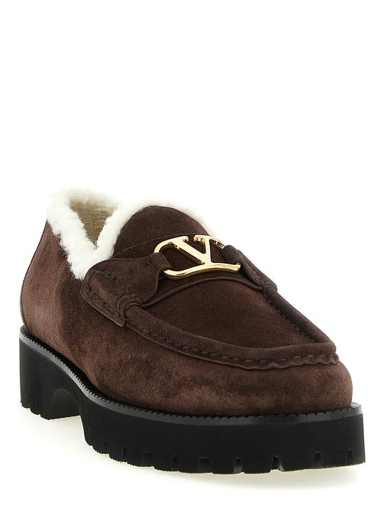 Valentino Garavani Brown 'Slip-On' Loafers braun