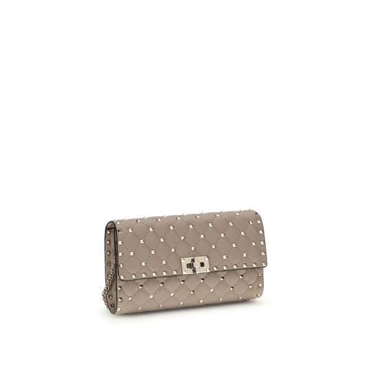 Valentino Garavani Beige 'Rockstud' Shoulder Bag