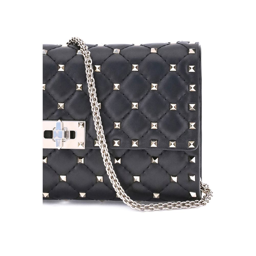 Valentino Garavani Black 'Rockstud' Shoulder Bag schwarz