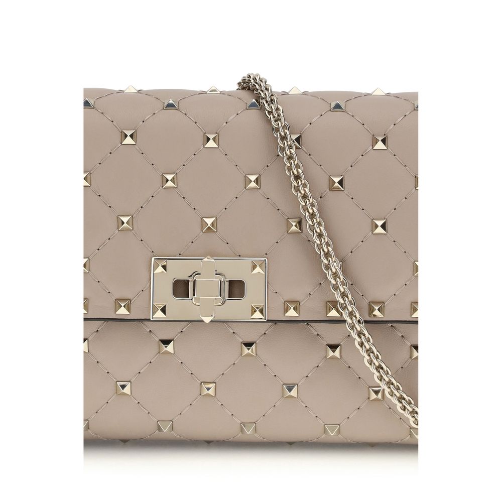 Valentino Garavani Beige 'Rockstud' Shoulder Bag