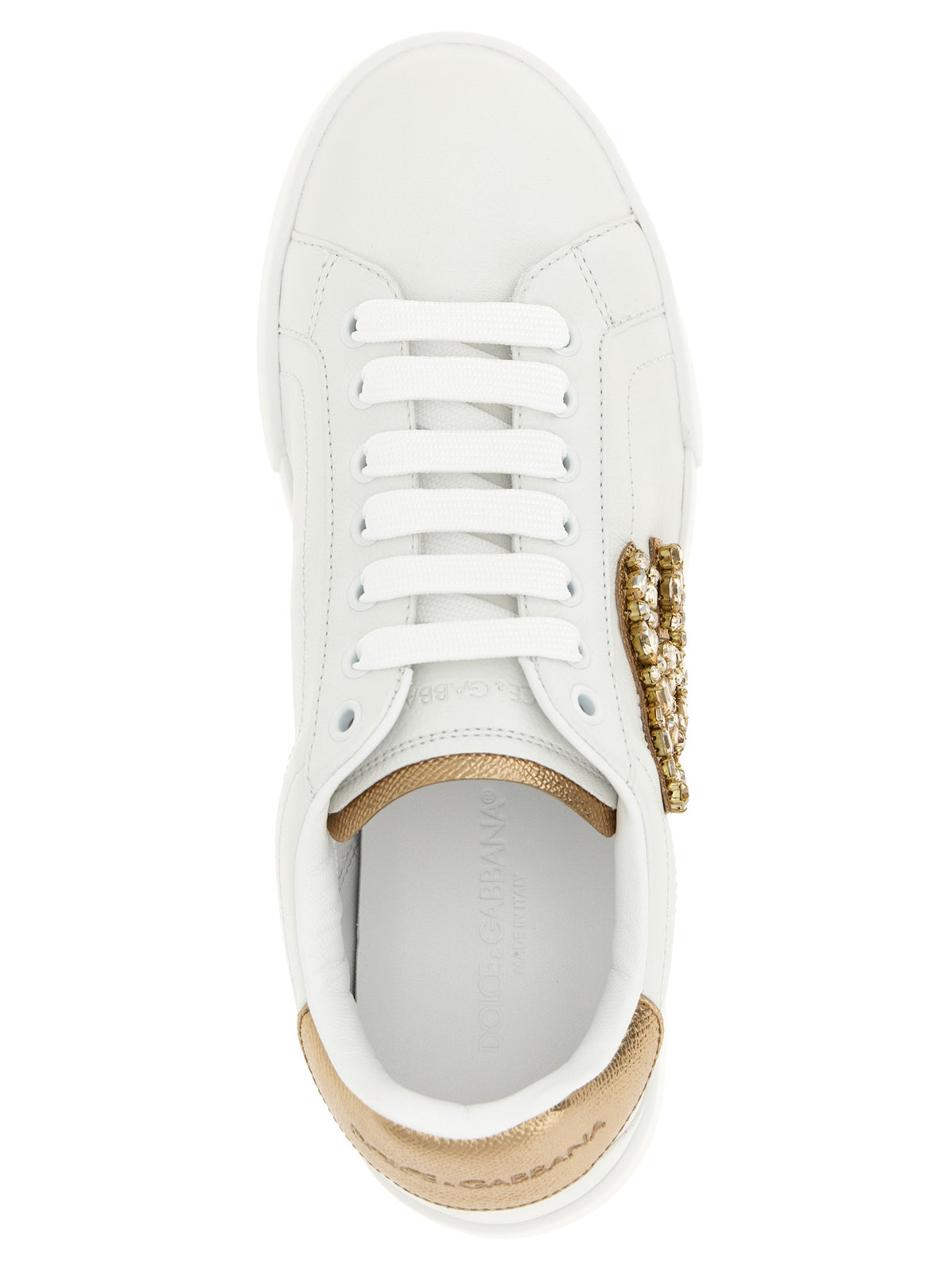 Dolce & Gabbana Gold 'Portofino' Sneakers