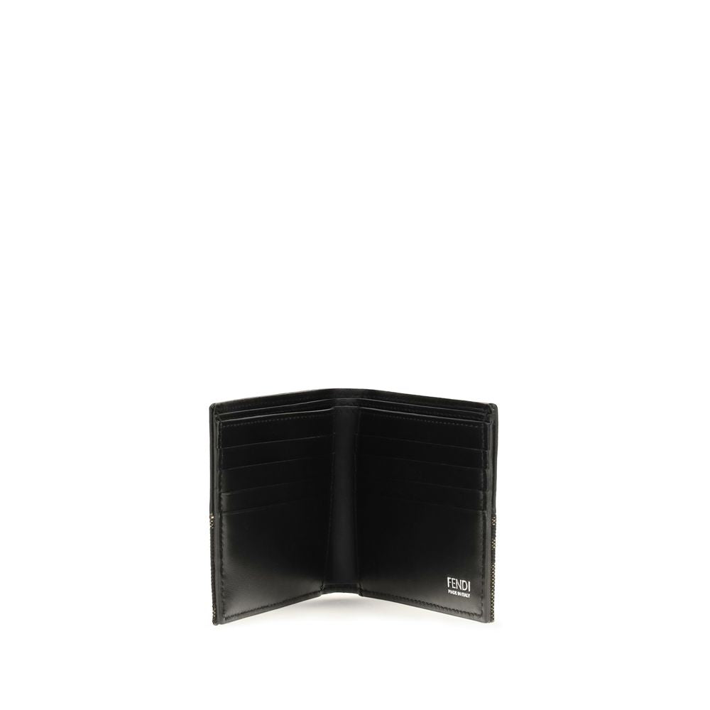 Fendi Brown Ff Jacquard Bifold Wallet braun