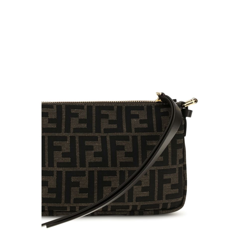 Fendi Brown All-Over Monogram Jacquard Shoulder Bag braun