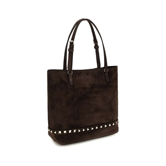 Valentino Garavani Brown 'Rockstud' Small Shoulder Bag braun