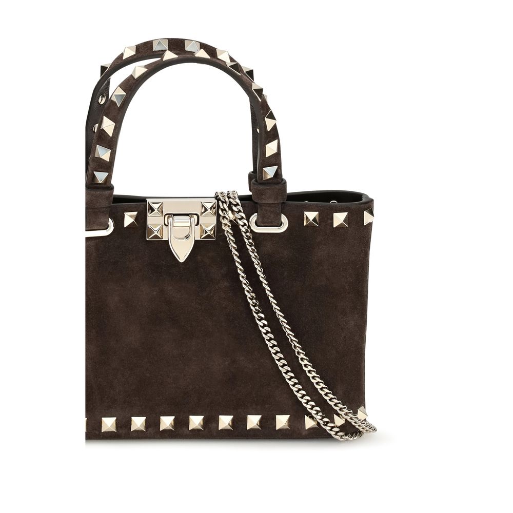 Valentino Garavani Brown 'Rockstud' Mini Handbag braun