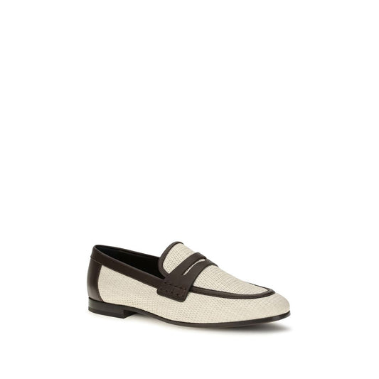 Brunello Cucinelli Beige 'Slip-On' Loafers