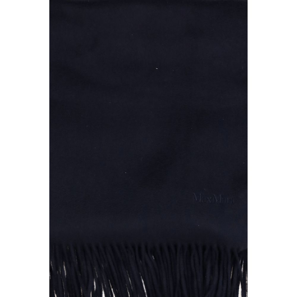 Max Mara Blue Baci Cashmere Scarf blau