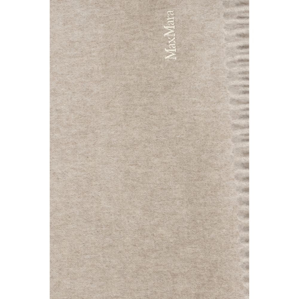 Max Mara Beige Baci Cashmere Scarf